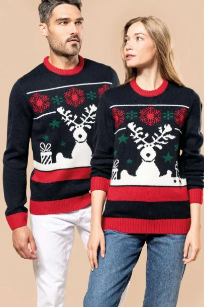  UNISEX CREW NECK CHRISTMAS JUMPER - Kariban Night Navy