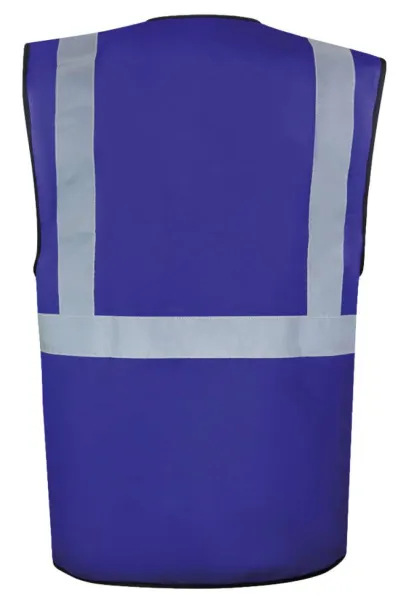  COMFORT EXECUTIVE SAFETY VEST \"HAMBURG\" - MULTIFUNCTIONAL WITH POCKETS - Korntex Royal Blue