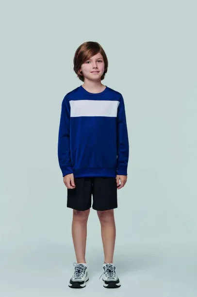  KIDS' POLYESTER SWEATSHIRT - Proact Sporty Royal Blue White