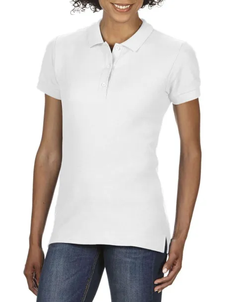  PREMIUM COTTON® LADIES' DOUBLE PIQUÉ POLO - Gildan White