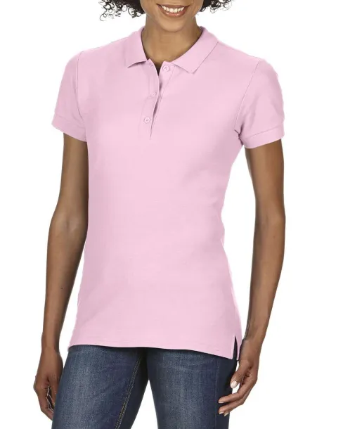  PREMIUM COTTON® LADIES' DOUBLE PIQUÉ POLO - Gildan Light Pink