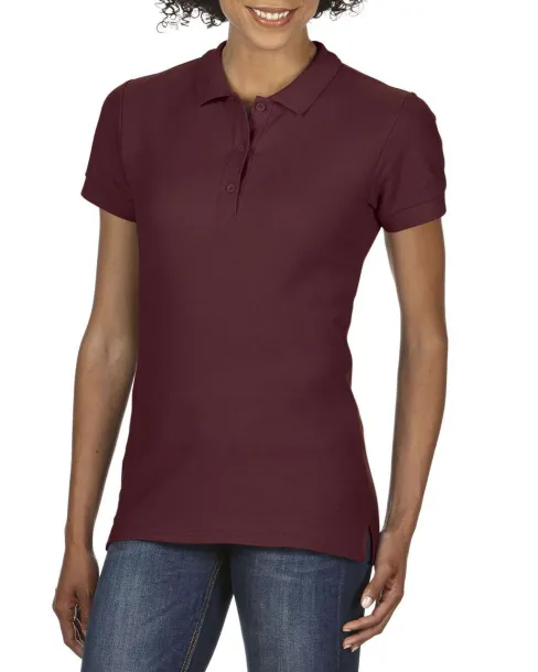  PREMIUM COTTON® LADIES' DOUBLE PIQUÉ POLO - Gildan Maroon