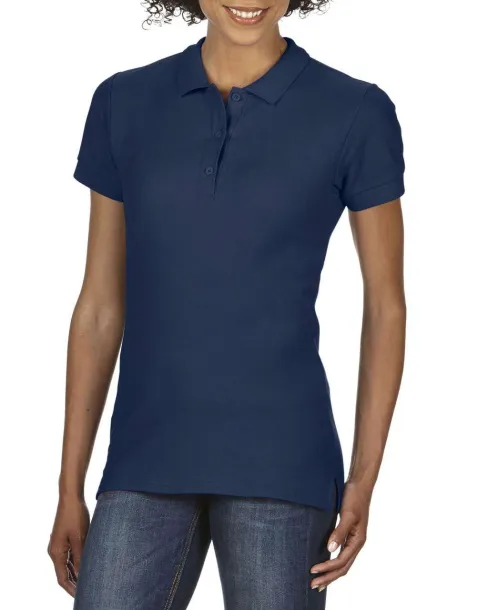  PREMIUM COTTON® LADIES' DOUBLE PIQUÉ POLO - Gildan Navy