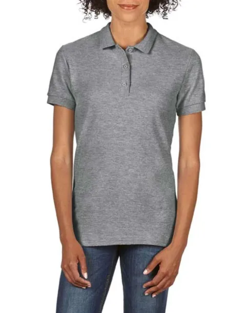  PREMIUM COTTON® LADIES' DOUBLE PIQUÉ POLO - Gildan Graphite Heather