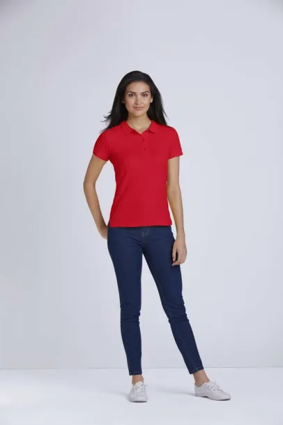  PREMIUM COTTON® LADIES' DOUBLE PIQUÉ POLO - Gildan Flo Blue