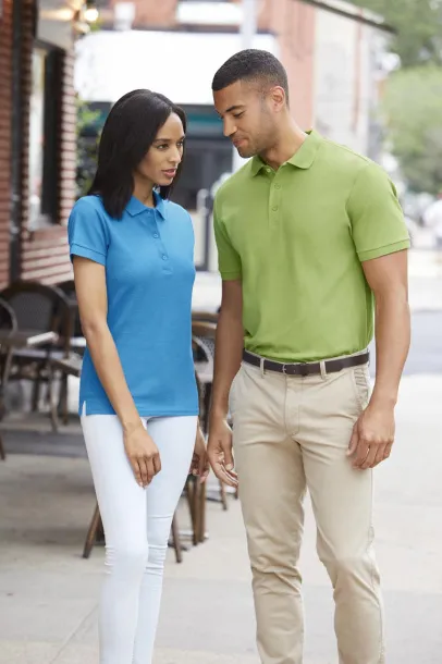  PREMIUM COTTON® LADIES' DOUBLE PIQUÉ POLO - Gildan Flo Blue