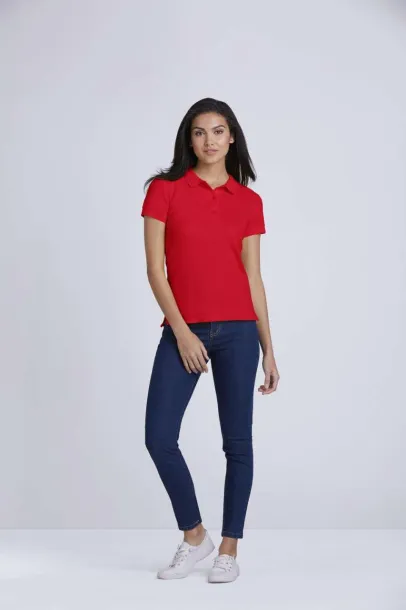  PREMIUM COTTON® LADIES' DOUBLE PIQUÉ POLO - Gildan Flo Blue