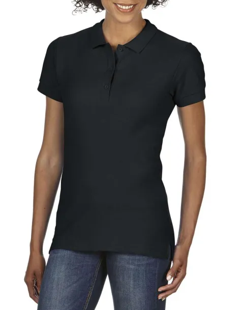  PREMIUM COTTON® LADIES' DOUBLE PIQUÉ POLO - Gildan Black