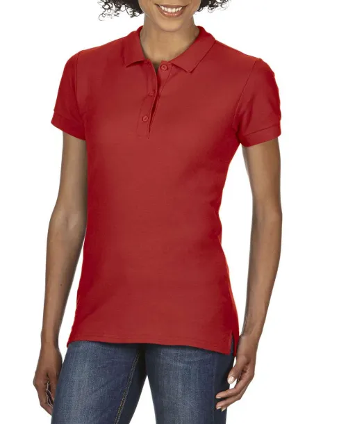  PREMIUM COTTON® LADIES' DOUBLE PIQUÉ POLO - Gildan Red