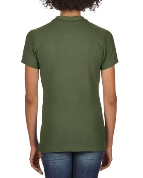  PREMIUM COTTON® LADIES' DOUBLE PIQUÉ POLO - Gildan Military Green