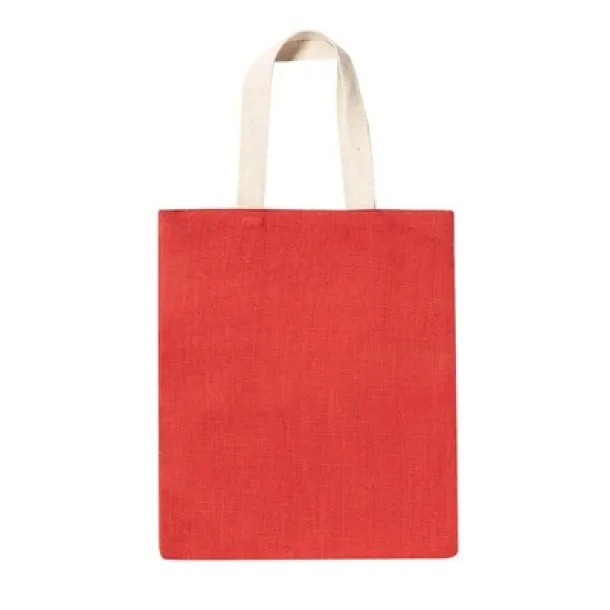  Jute shopping bag red