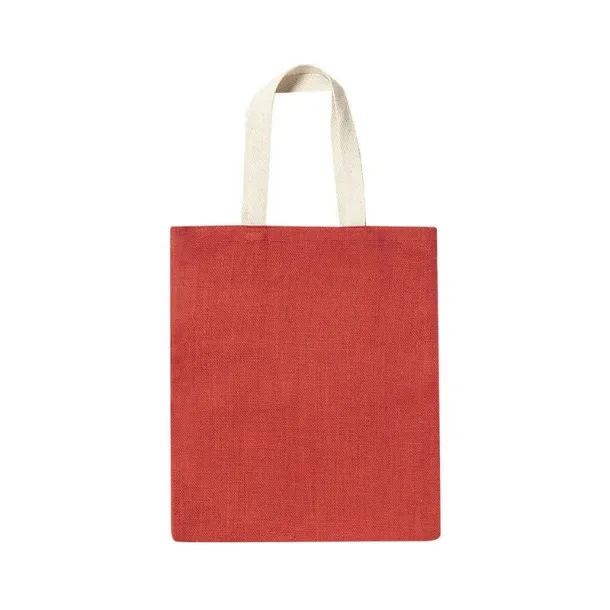  Jute shopping bag red