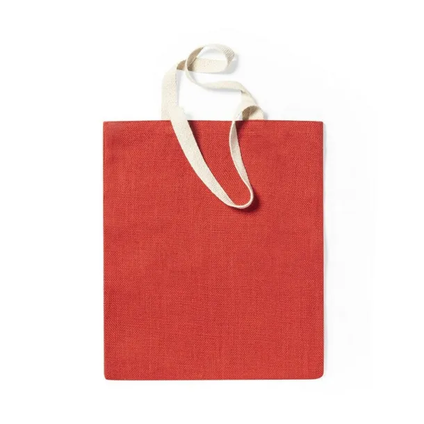  Jute shopping bag red