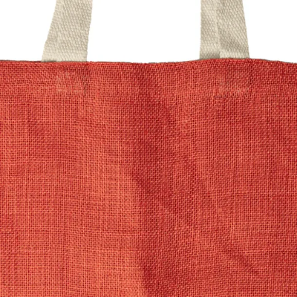  Jute shopping bag red