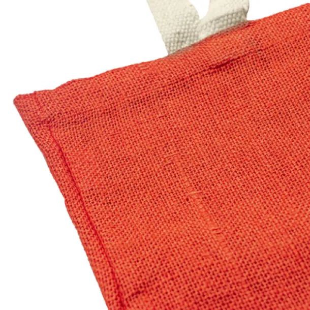  Jute shopping bag red