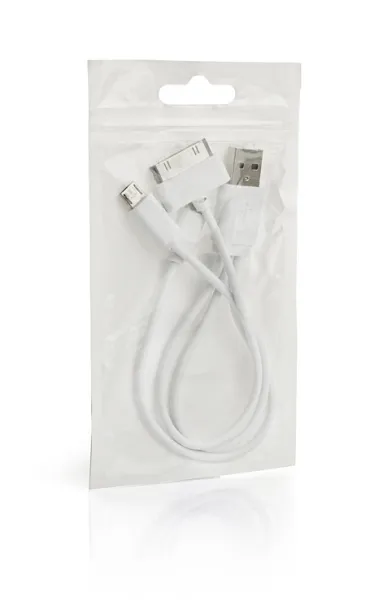 TRIGO 3 in 1 USB Cable White