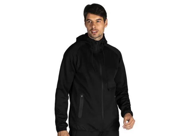COOPER Unisex mélange hoodie, 280 g/m2 - EXPLODE Crna