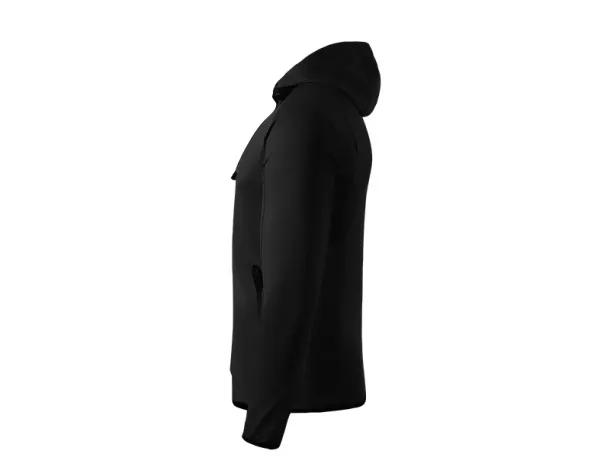 COOPER Unisex mélange hoodie, 280 g/m2 - EXPLODE Crna