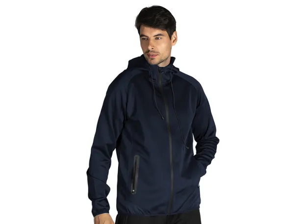 COOPER Unisex mélange hoodie, 280 g/m2 - EXPLODE Plava
