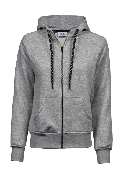  Ženski hoodie s patentnim zatvaračem - Tee Jays Heather Grey