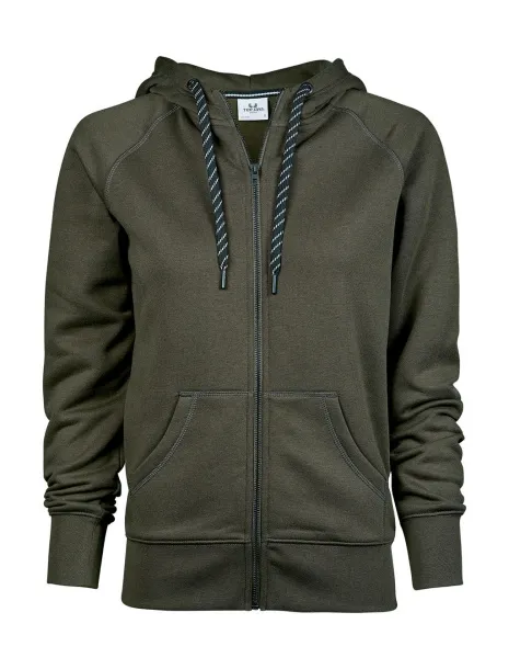  Ženski hoodie s patentnim zatvaračem - Tee Jays Deep Green