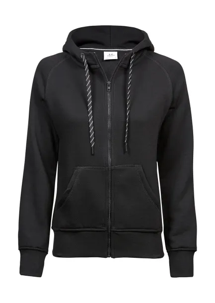  Ladies Fashion Full Zip Hood - Tee Jays Black