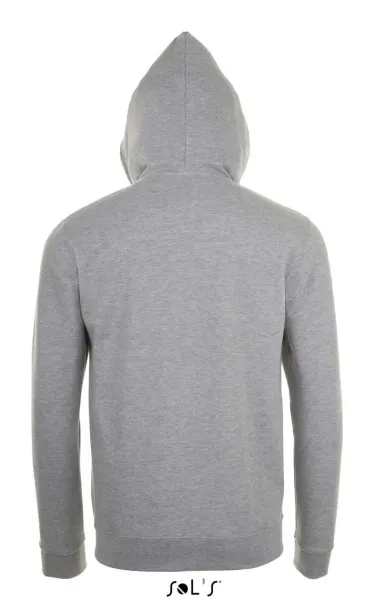 SOL'S STONE Unisex hoodica s patentom, 260 g/m2 - SOL'S Grey Melange