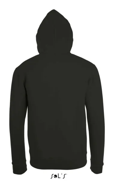 SOL'S STONE Unisex hoodica s patentom, 260 g/m2 - SOL'S Crna