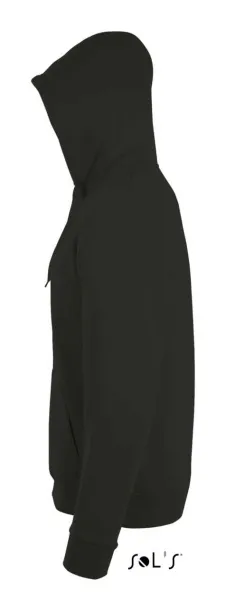 SOL'S STONE Unisex hoodica s patentom, 260 g/m2 - SOL'S Crna