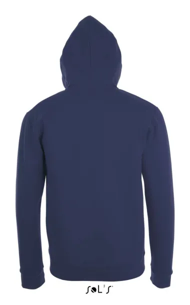 SOL'S STONE Unisex hoodica s patentom, 260 g/m2 - SOL'S French Navy