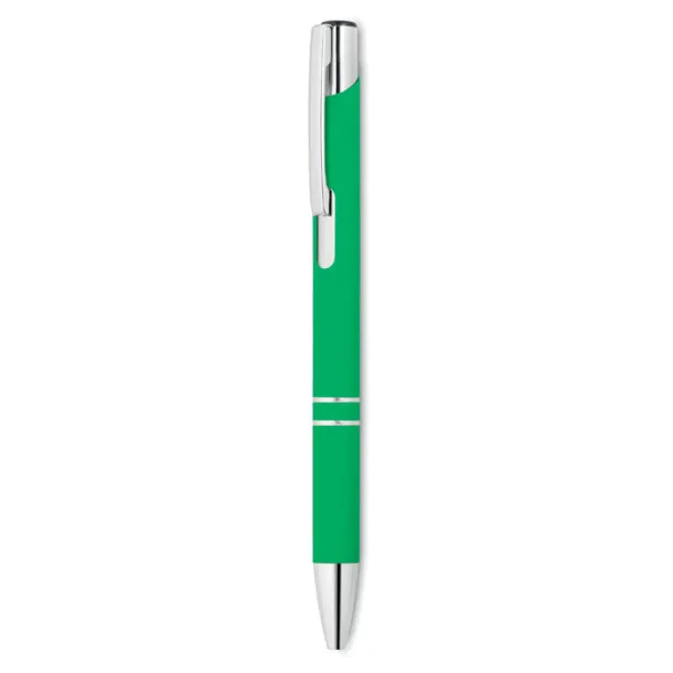 AOSTA Ball pen in rubberised finish Green