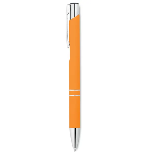 AOSTA Ball pen in rubberised finish Orange