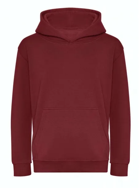  Dječja organska hoodica - 280 g/m² - Just Hoods burgundac