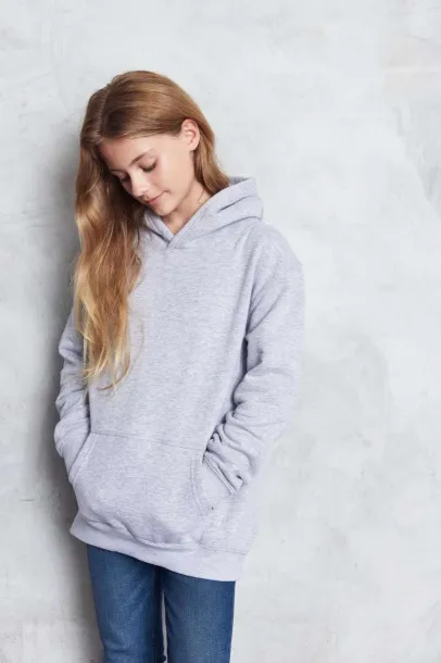  Dječja organska hoodica - 280 g/m² - Just Hoods Heather Grey