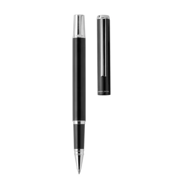  Swiss Peak Cedar RCS certified recycled aluminum pen set - Swiss Peak Black 