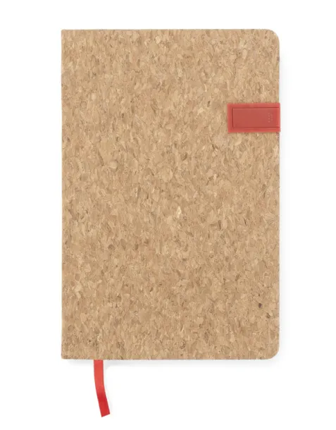  Notebook  with USB flash drive 16 GB, A5 Red