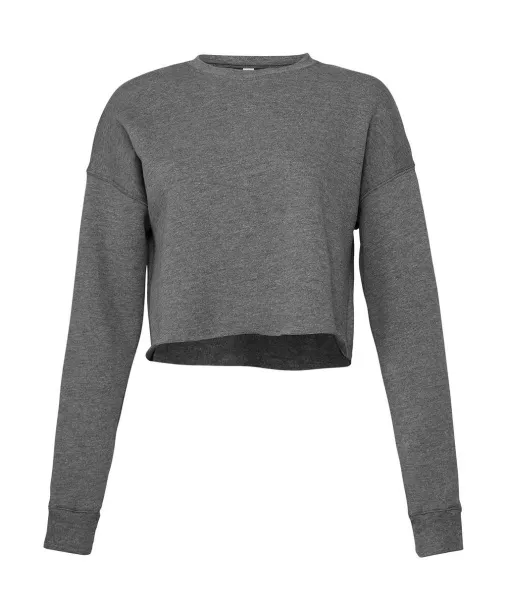  Women's Cropped Crew Fleece - Bella+Canvas Deep Heather