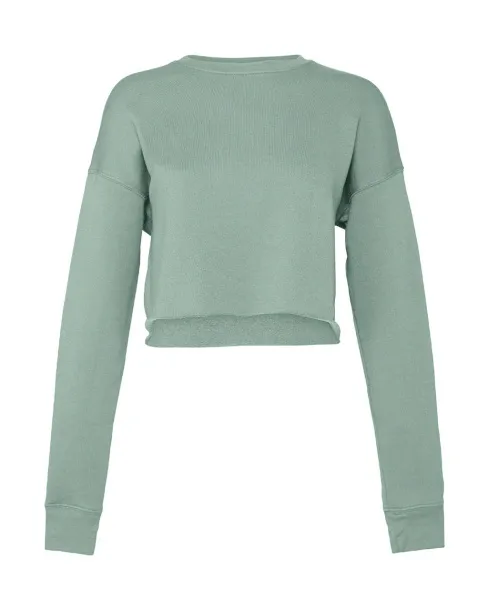  Women's Cropped Crew Fleece - Bella+Canvas Dusty Blue