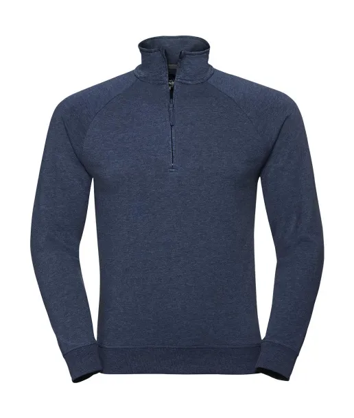  Muška majica s 1/4 patentnim zatvaračem, 255 g/m² - Russell  Bright Navy Marl