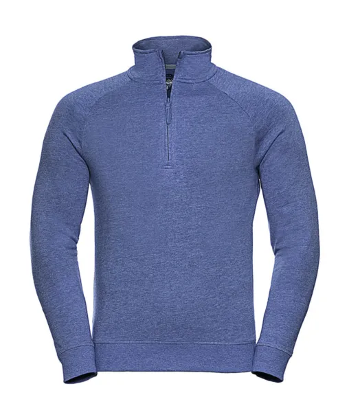  Muška majica s 1/4 patentnim zatvaračem, 255 g/m² - Russell  Blue Marl