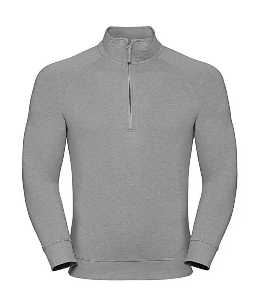  Muška majica s 1/4 patentnim zatvaračem, 255 g/m² - Russell  Silver Marl