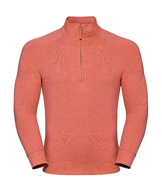  Muška majica s 1/4 patentnim zatvaračem, 255 g/m² - Russell  Coral Marl