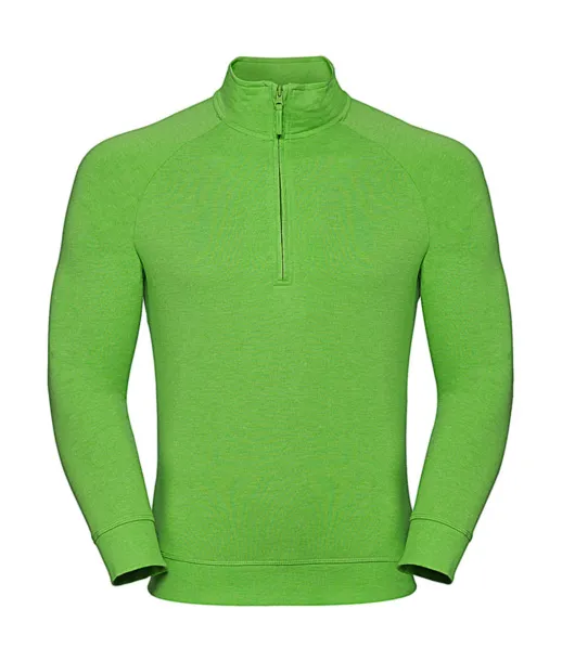  Muška majica s 1/4 patentnim zatvaračem, 255 g/m² - Russell  Green Marl