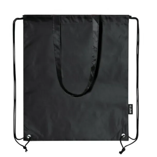  RPET drawstring bag, shopping bag Crna