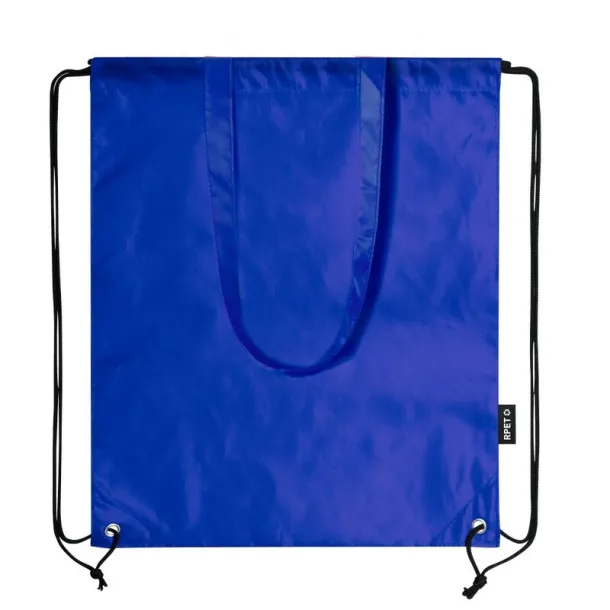  RPET drawstring bag, shopping bag blue