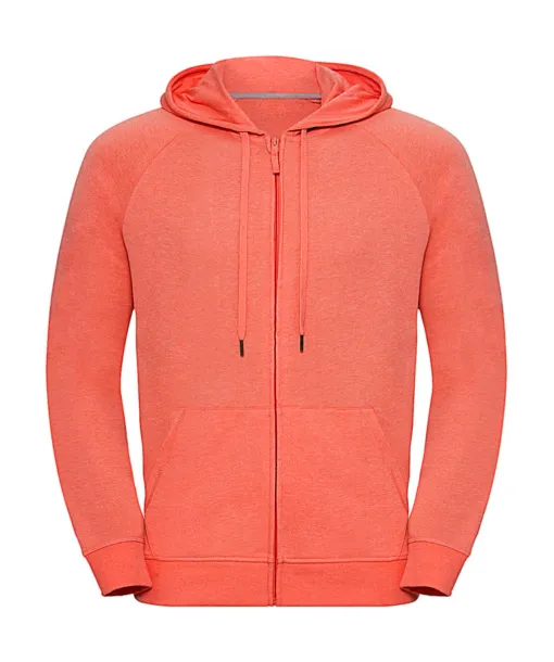  Men's HD Zipped Hood Sweat - Russell  Coral Marl