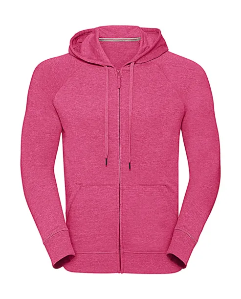  Men's HD Zipped Hood Sweat - Russell  Pink Marl