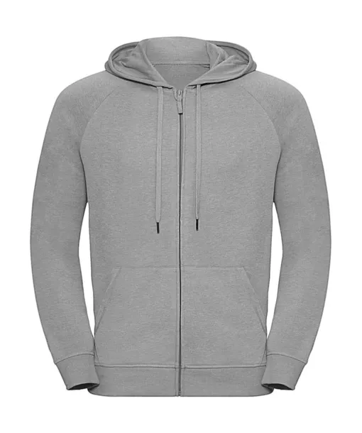  Men's HD Zipped Hood Sweat - Russell  Silver Marl