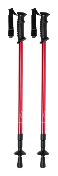 Pulpit nordic walking sticks Red Black