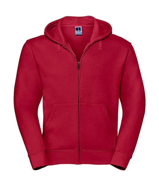  Men's Authentic Zipped Hood - Russell  Classic Red